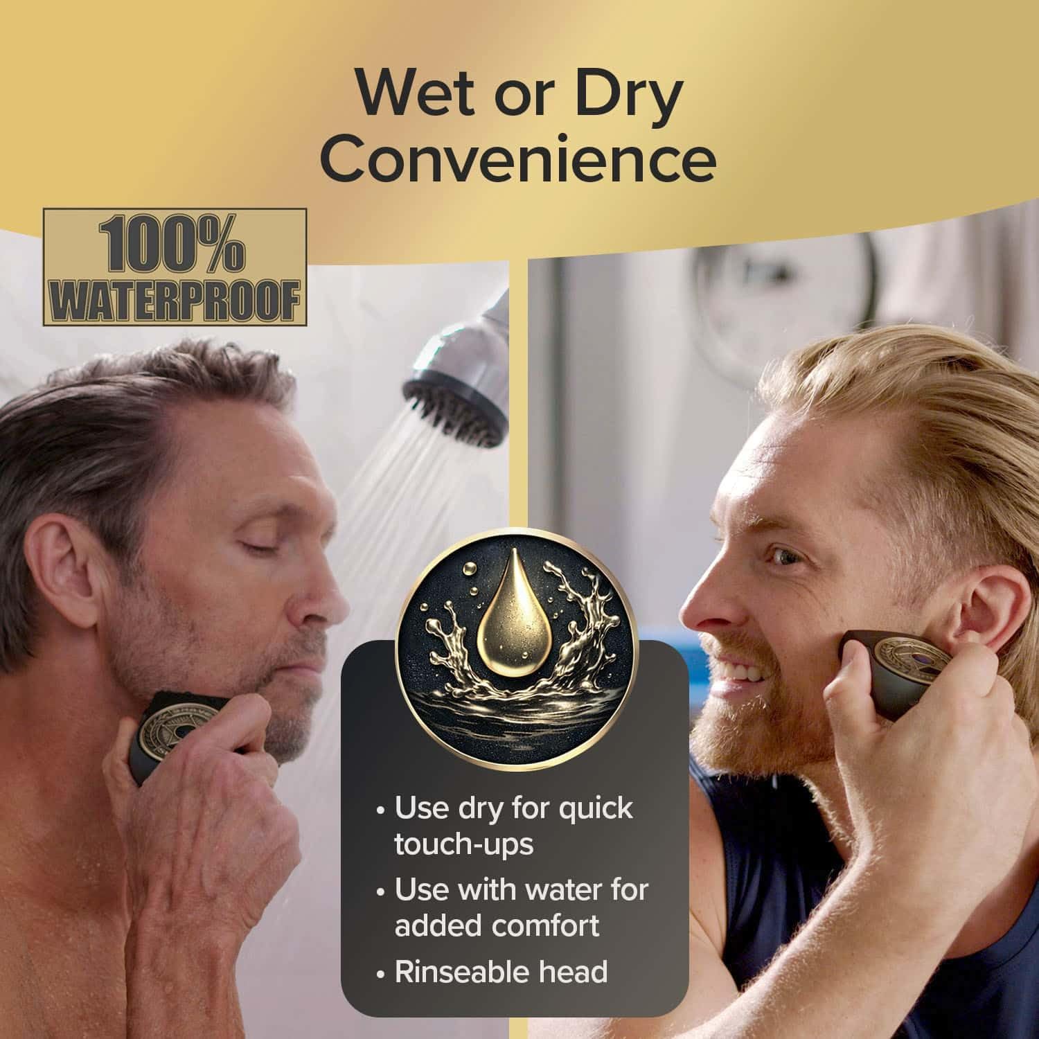 Electric Razor for Men, As Seen On TV, Portable & Compact, Dual Action Titanium Blades, Waterproof, Close Shave - Image 5